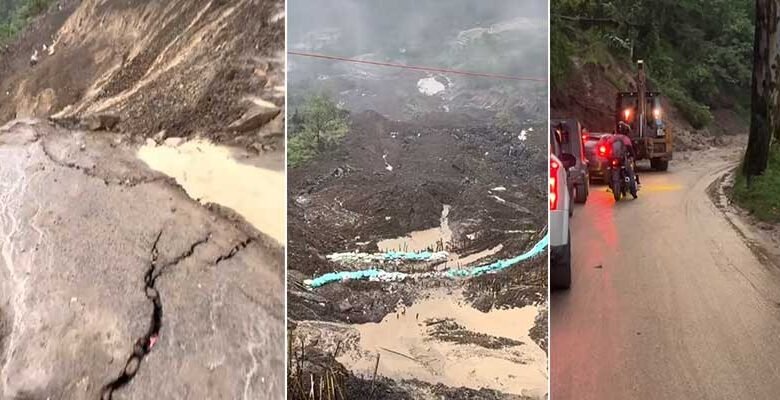 Nagaland: Massive Landslide Disrupts Kohima-Mao Road, Strands Commuters on NH-02