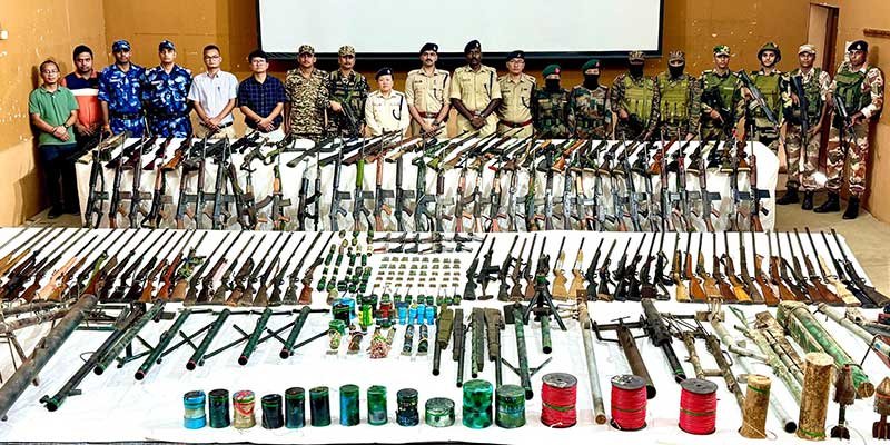 Major Crackdown in Manipur: Huge Cache of Weapons, IEDs, and Grenades Recovered
