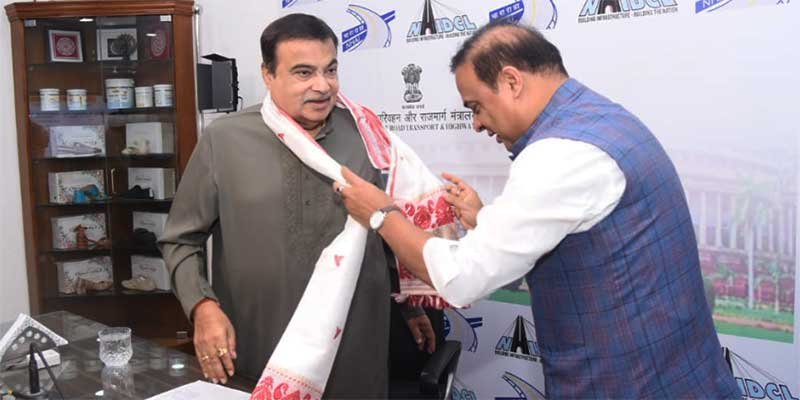 Assam CM Dr. Himanta Biswa Sarma Reviews Key Infrastructure Projects with Union Minister Nitin Gadkari