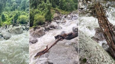 Heavy Rain Triggers Landslides in Sikkim, Two Wooden Bridges Destroyed in Yuksom