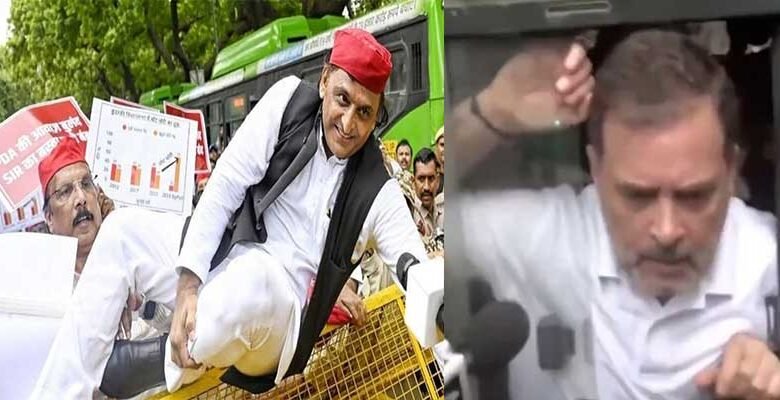 Opposition MPs Stage Massive Protest in Delhi Against Bihar’s Electoral Roll Revision, Allege “Vote Theft”