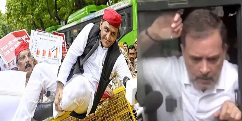 Opposition MPs Stage Massive Protest in Delhi Against Bihar’s Electoral Roll Revision, Allege “Vote Theft”