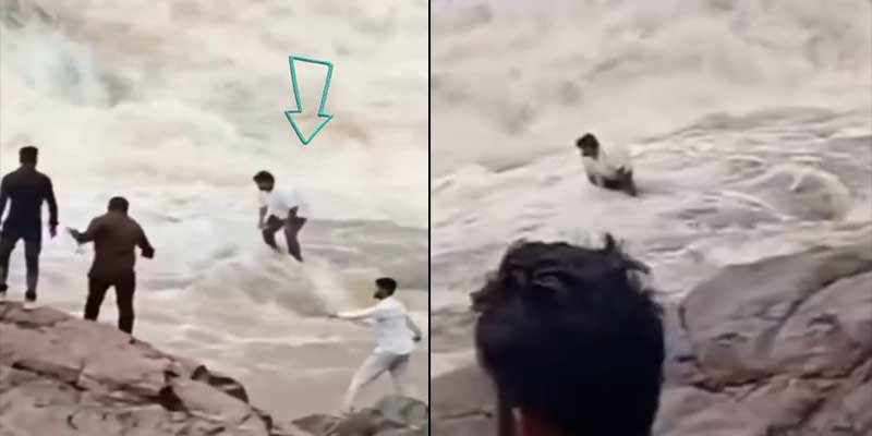 VIRAL: YouTuber Swept Away at Duduma Waterfall While Filming