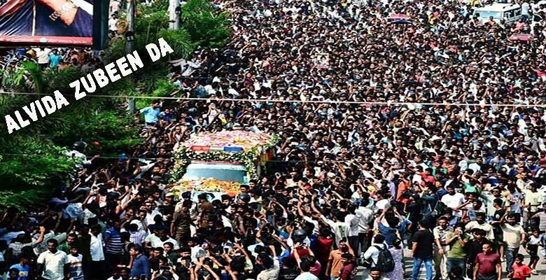 Assam Bids Emotional Farewell to Cultural Icon Zubeen Garg in Historic Funeral Procession