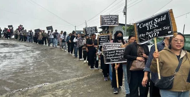 Nagaland: RMSA Teachers' Protest Enters Seventh Day Amid Escalating Tensions