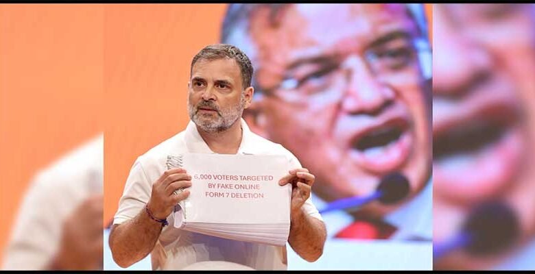 Rahul Gandhi alleges massive voter fraud, says 6,000 names deleted in Karnataka rolls!