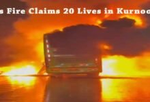 Luxury Sleeper Volvo Bus Fire Claims 20 Lives in Kurnool