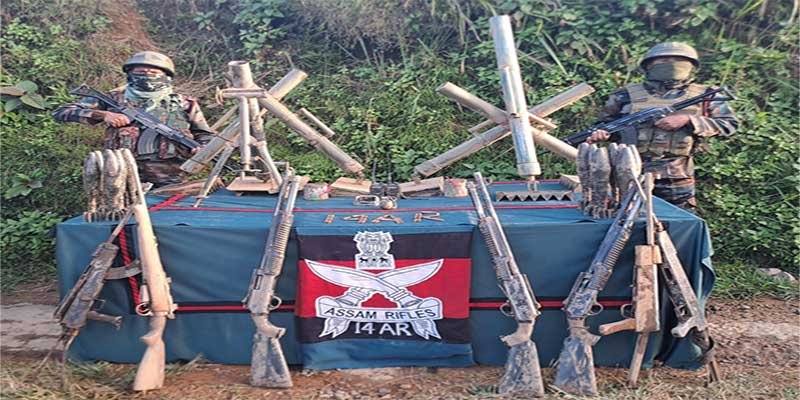 Mizoram Assam Rifles Seize Major Arms Cache in Champhai
