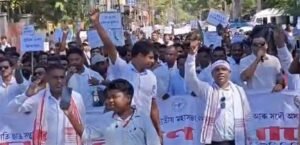 Massive Rally in Dibrugarh: Assam’s Tea Workers Unite to Demand ST Status, Wage Hike, and Land Rights