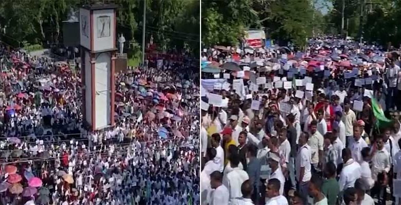Massive Rally in Dibrugarh: Assam’s Tea Workers Unite to Demand ST Status, Wage Hike, and Land Rights