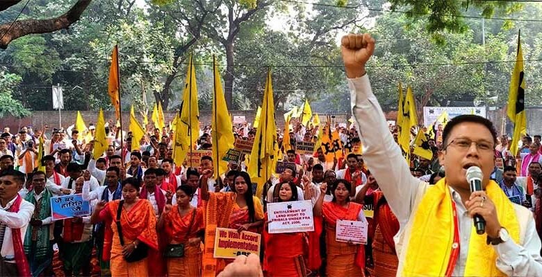 New Delhi- Bodo Groups Protest at Jantar Mantar