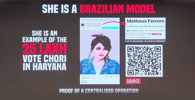 'Brazilian Model' Voter ID Mystery Rocks Haryana Polls: Rahul Gandhi's Shocking Revelation
