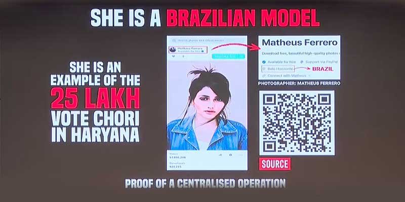 'Brazilian Model' Voter ID Mystery Rocks Haryana Polls: Rahul Gandhi's Shocking Revelation