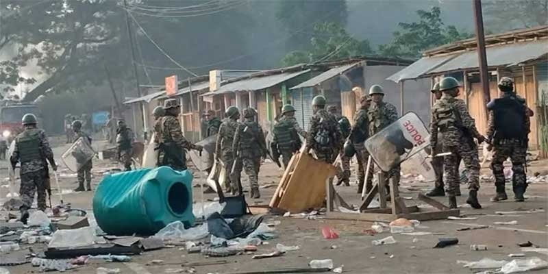 Assam: Army Flag March in West Karbi Anglong After Violence