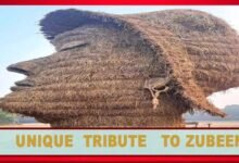 Unique tribute: Bhelaghar shaped like late Zubeen Face