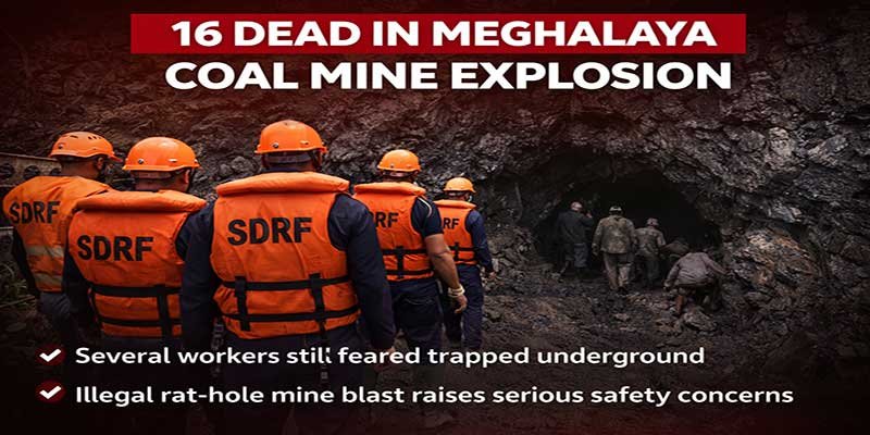 16 Labourers Dead in Meghalaya Mine Blast