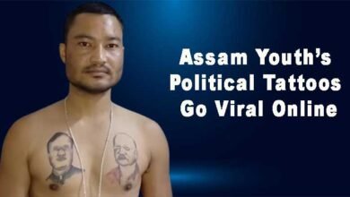 Assam Youth’s Political Tattoos Go Viral Online