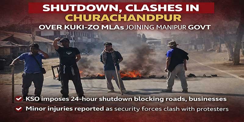 Manipur: Churachandpur Tense as Shutdown, Clashes Reported