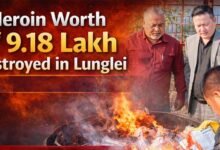 Mizoram: Heroin Worth ₹9.18 Lakh Destroyed in Lunglei
