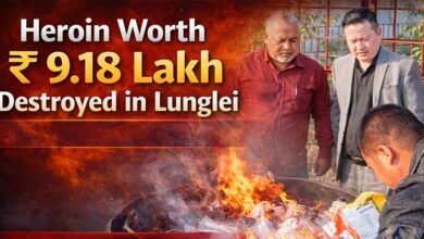 Mizoram: Heroin Worth ₹9.18 Lakh Destroyed in Lunglei