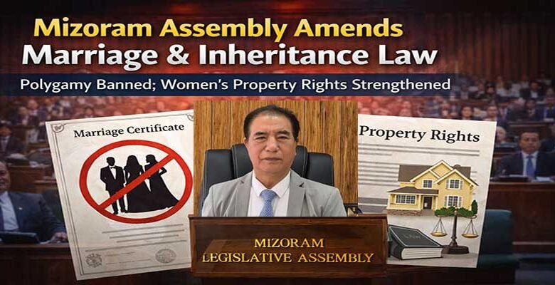 Mizoram Assembly Amends Marriage & Inheritance Law
