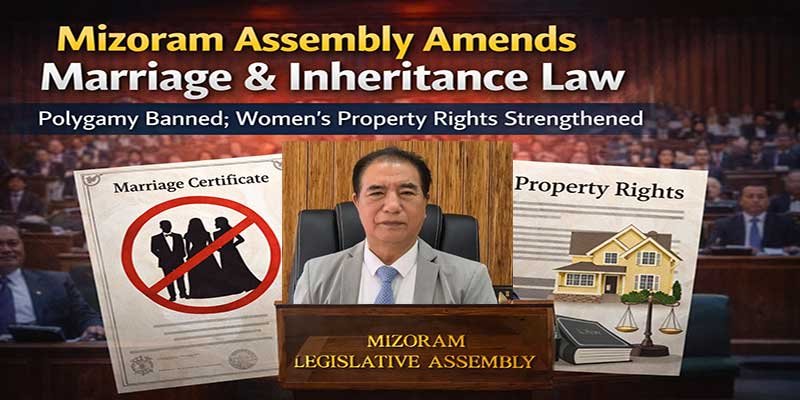 Mizoram Assembly Amends Marriage & Inheritance Law