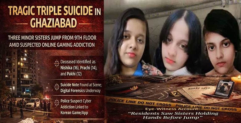 Three Minor Sisters Jump from 9th Floor Amid Suspected Online Gaming Addiction