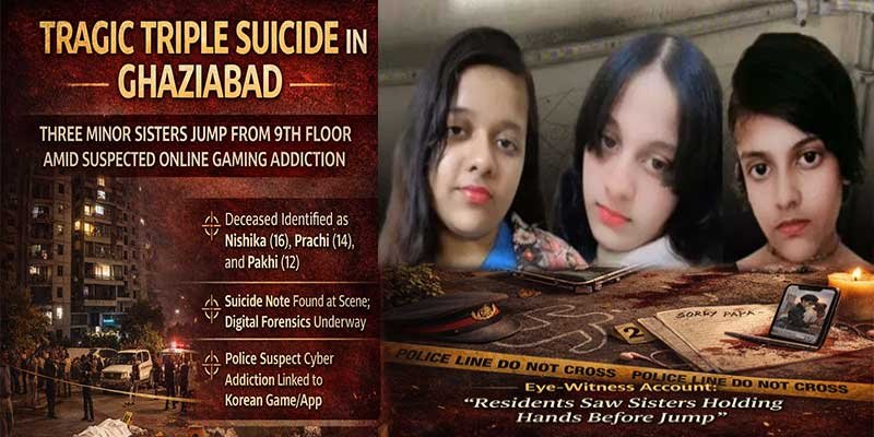 Three Minor Sisters Jump from 9th Floor Amid Suspected Online Gaming Addiction