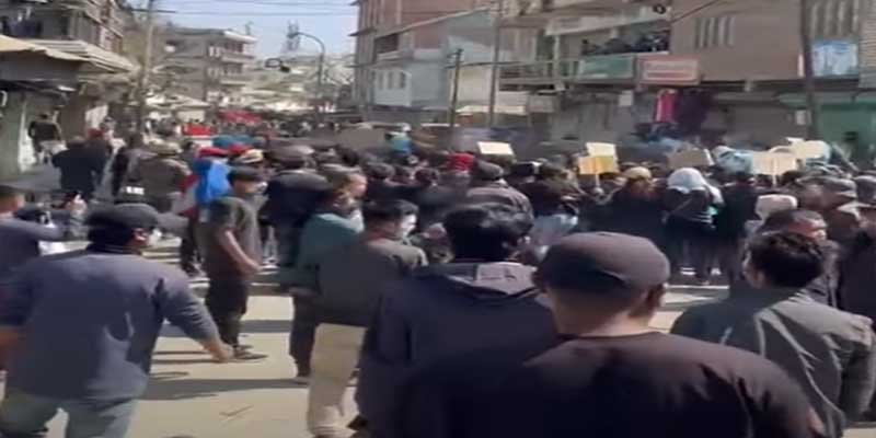 Manipur: Vaiphei Women Protest Outside MLA LM Khaute’s Home