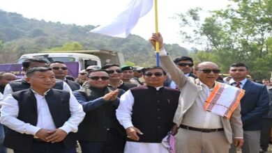 Manipur: CM flags off 18.5 Km Road Project in Imphal East
