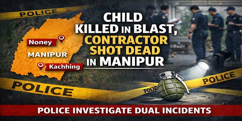 Child Killed in Bomb Blast, Contractor Shot Dead in Manipur