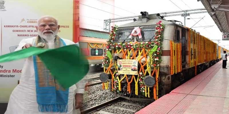 PM Modi Flags Off New Trains in Northeast