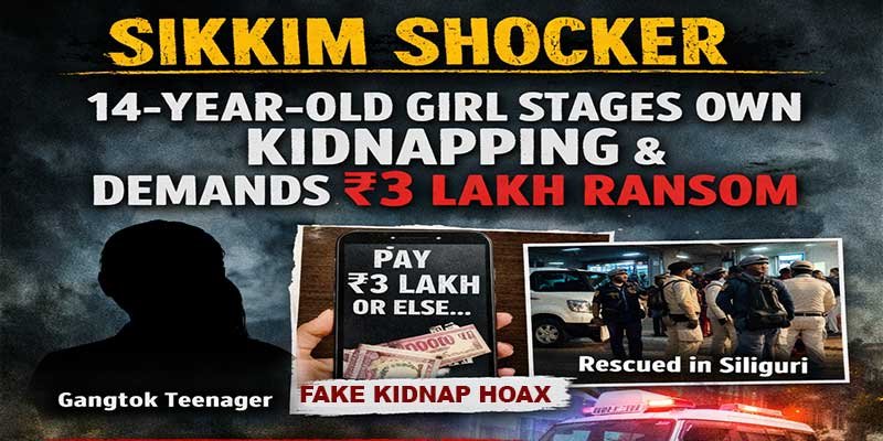 Sikkim Girl Stages Own Kidnapping in Shocking Ransom Hoax, Rescued from Siliguri