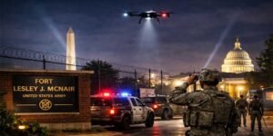 Security Scare at Washington after Unidentified Drones Detected Over US Military Base