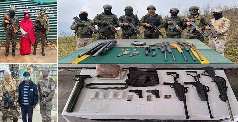 Major Crackdown on Militants Across Manipur, 17 Cadres Nabbed, Huge arms recovered