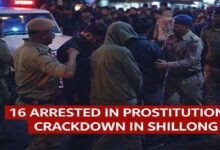 Meghalaya: 16 Arrested in Shillong Prostitution Crackdown