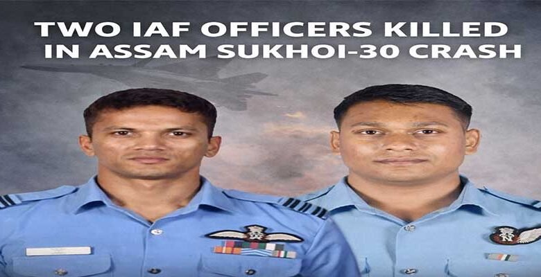 Two IAF Pilots Killed in Su-30 Crash in Assam