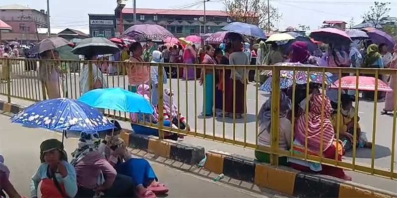 Manipur: CM Convoy Blocked in Thoubal Amid Protests