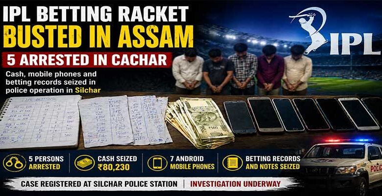Assam: 5 Held in IPL Betting Racket in Cachar