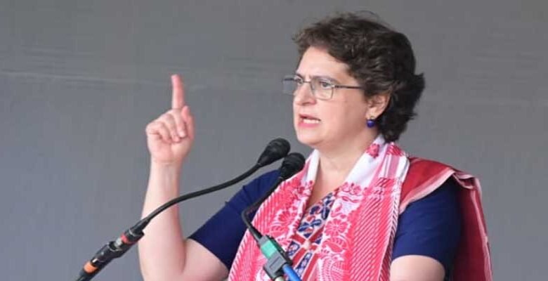 Priyanka Gandhi Ramps Up Congress Campaign in Assam, Accuses BJP of ‘Double Ghulami’ and Forcing Women to Attend Rallies