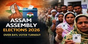 Assam Polls See 84.42% Turnout, CM Hails Historic Voter Surge