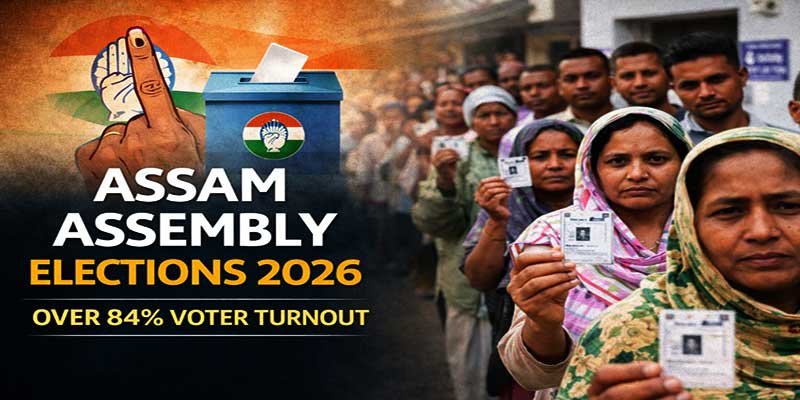 Assam Polls See 84.42% Turnout, CM Hails Historic Voter Surge