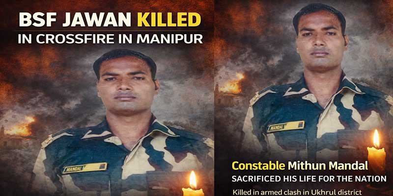 Manipur: BSF Jawan Killed in Crossfire During Armed Clash in Ukhrul