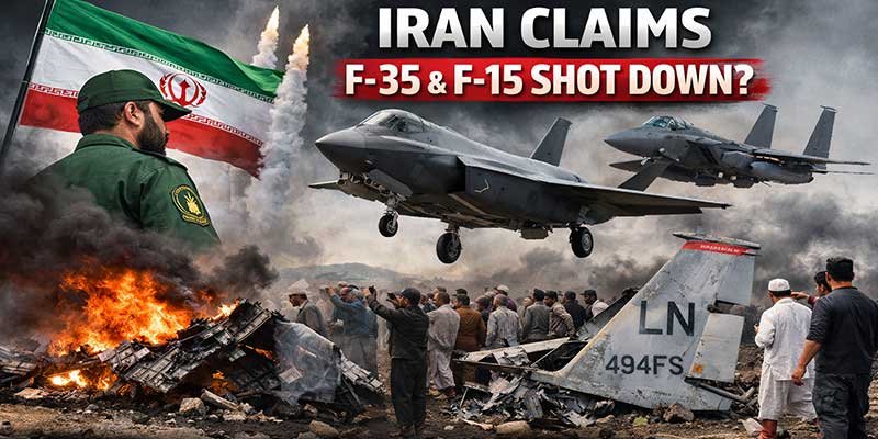 Iran Claims shot down of US Fighter Jet Crash