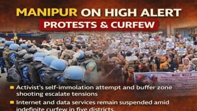 Manipur: Protests, Curfew Grip Imphal Valley, Internet Ban Continues