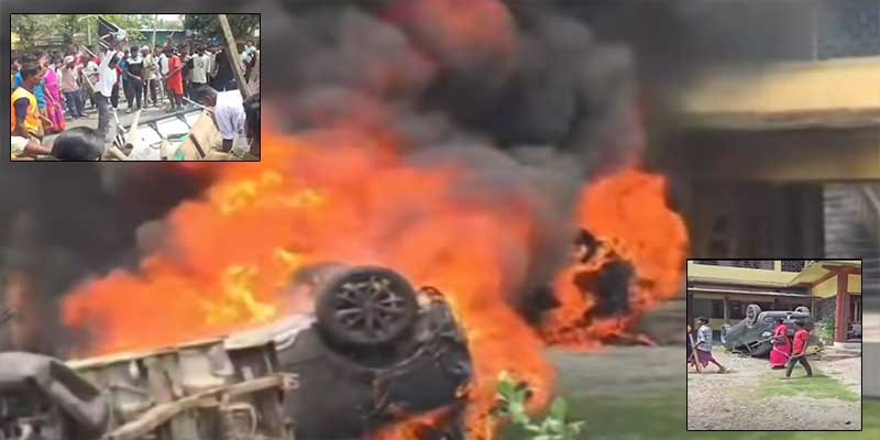 Assam: Violence Erupts at Runikata Forest Office in Chirang, Vehicles Torched, Police Fire in Air