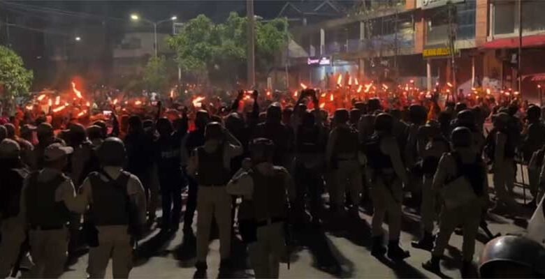 Torch Rally, Protest Continue Amid Curfew in Manipur