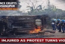 Manipur: Protest Turns Violent, Vehicle Set Ablaze, 18 Injured in Fresh Violence Erupts in Bishnupur