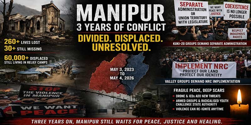Manipur Crisis Enters Fourth Year Unresolved