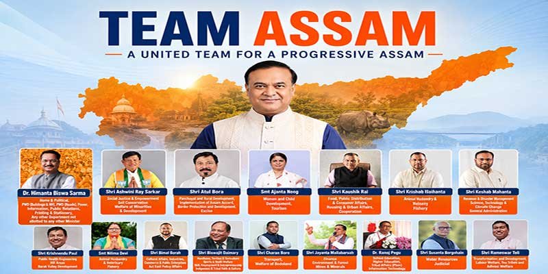 Himanta Biswa Sarma Allocates Portfolios to New Assam Cabinet Ministers